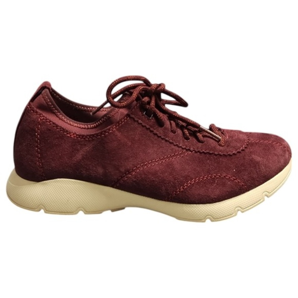 Dansko Audra Sneakers Womens‎ Size 6 Purple Suede Low Top Rubber Sole Lace Up